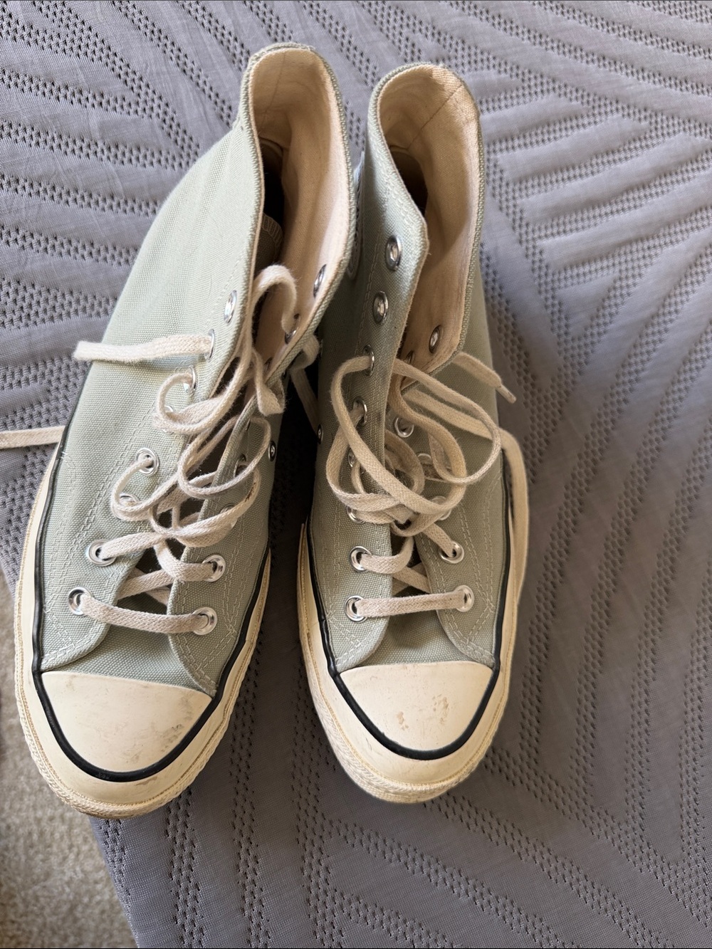 Converse Classic High-Top Canvas Sneakers in Light Green